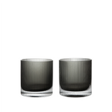 Ferm Living - Ripple smoked grey tumbler set of 2