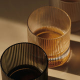 Ferm Living - Ripple smoked grey tumbler set of 2