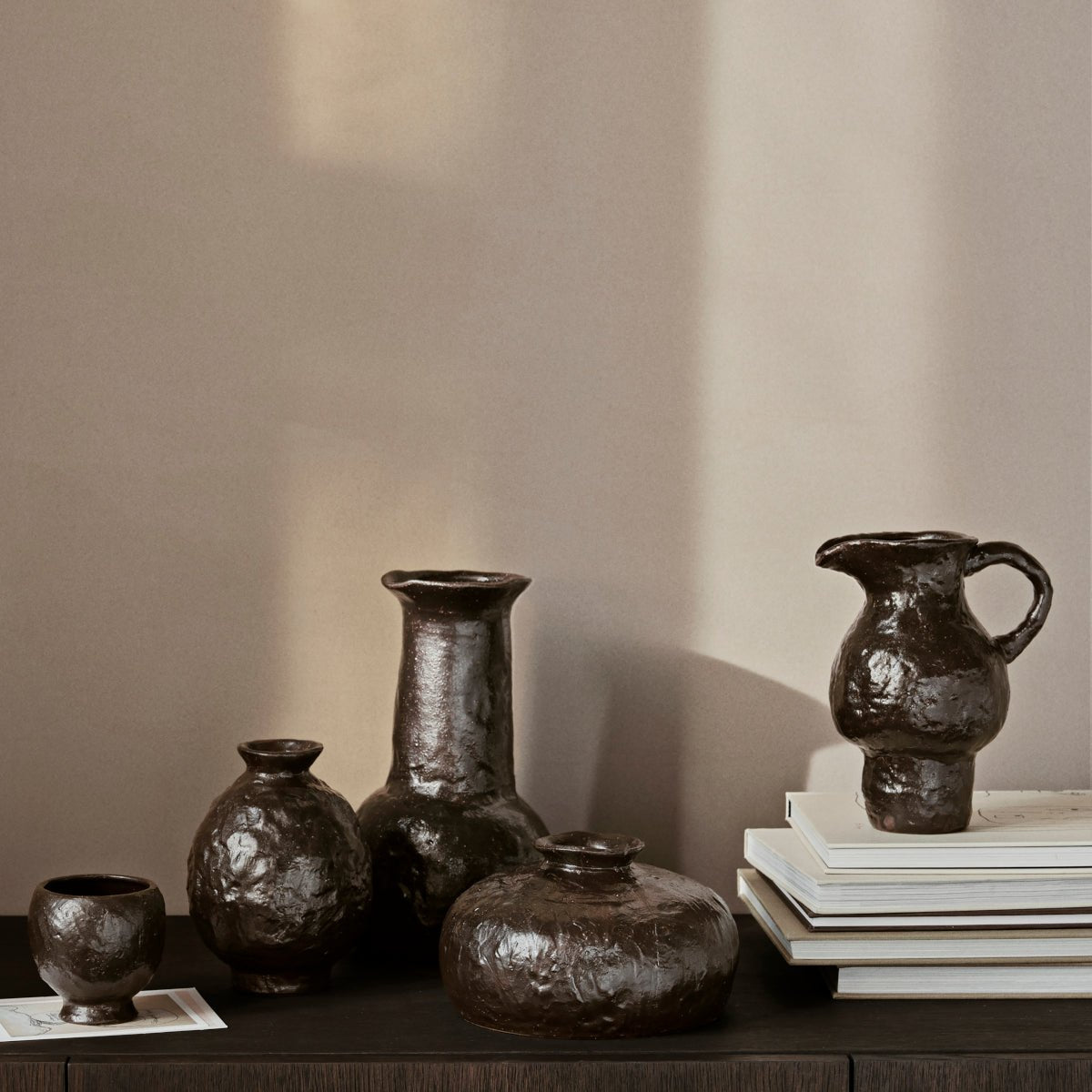 Ferm Living Vase Doro Coffee H11

