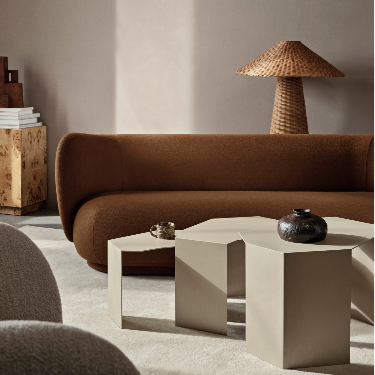 Ferm Living Vase Doro Coffee H11

