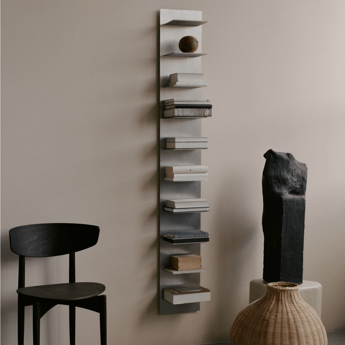 Ferm Living - Wandregal Lager tall Stainless Steel