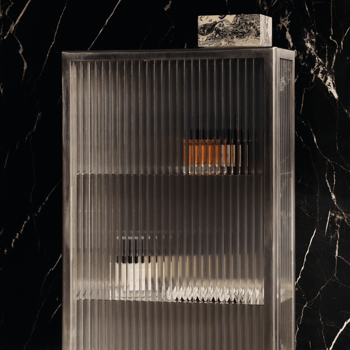 Ferm Living - Wandschrank Haze Stainless Steel S