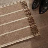 Fussmatte - Kelim Calm dark sand/off white von Ferm Living
