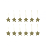 Geschenkanhänger - Star gold glitter von House Doctor
