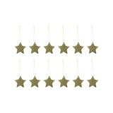 Geschenkanhänger - Star gold glitter von House Doctor
