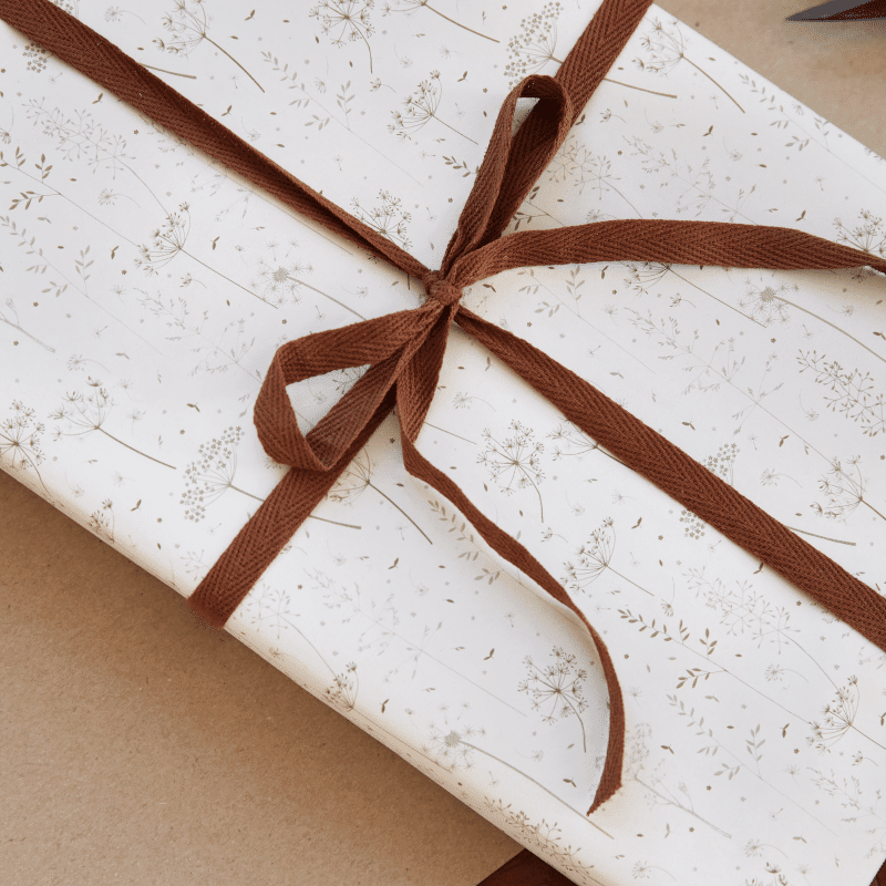 Geschenkband – Baumwolle mocca von Ib Laursen