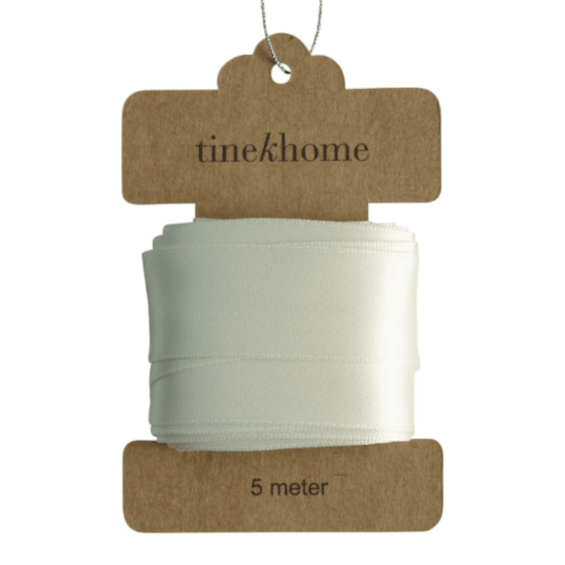 Geschenkband - Satin cream 2,5 cm von Tine k Home