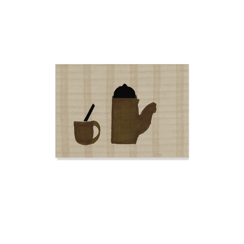 Geschenkkarte - Teapot and cup von Ted and Tone