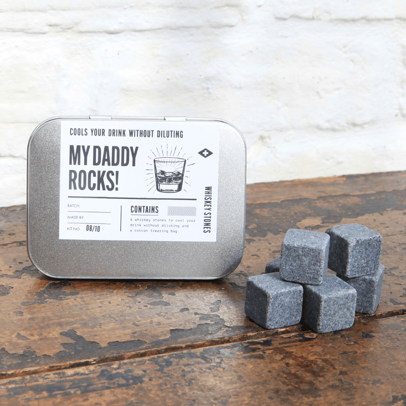 Geschenkset – My Daddys Rocks Whiskey Stones von Atlantic Folk