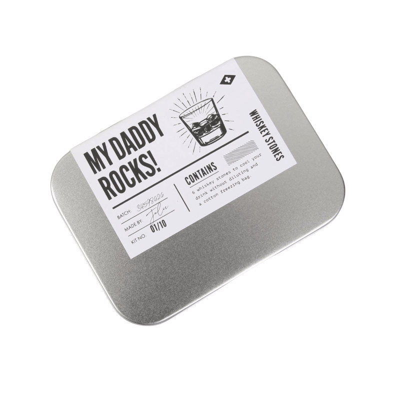 Geschenkset – My Daddys Rocks Whiskey Stones von Atlantic Folk