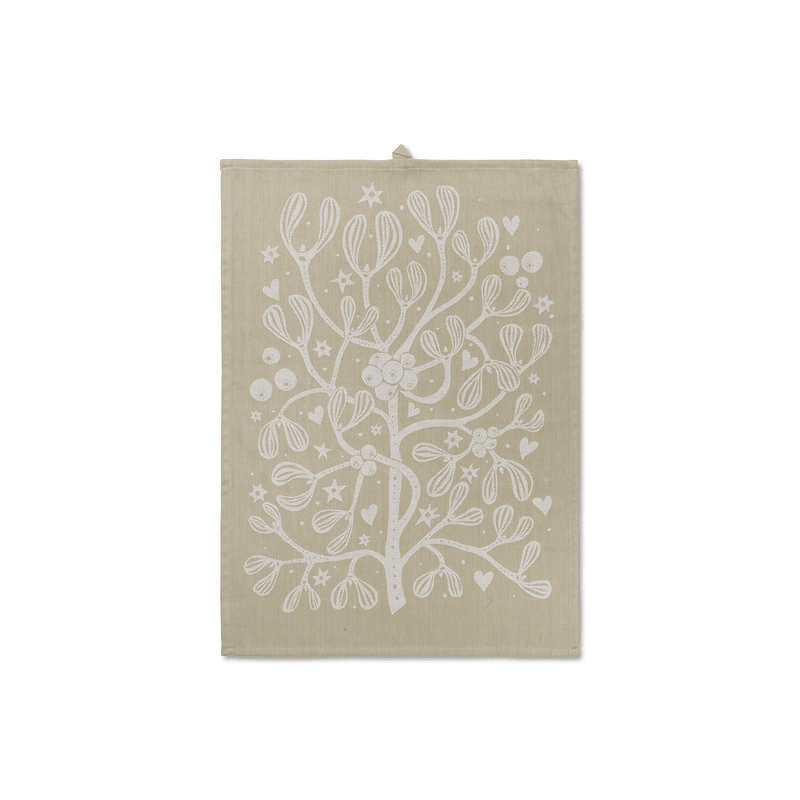 Geschirrtuch - Mistletoe sand von Ferm Living