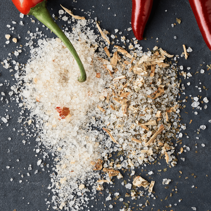 Gift Box Salt - Organic Chilli salt & Wild garlic von Nicolas Vahé