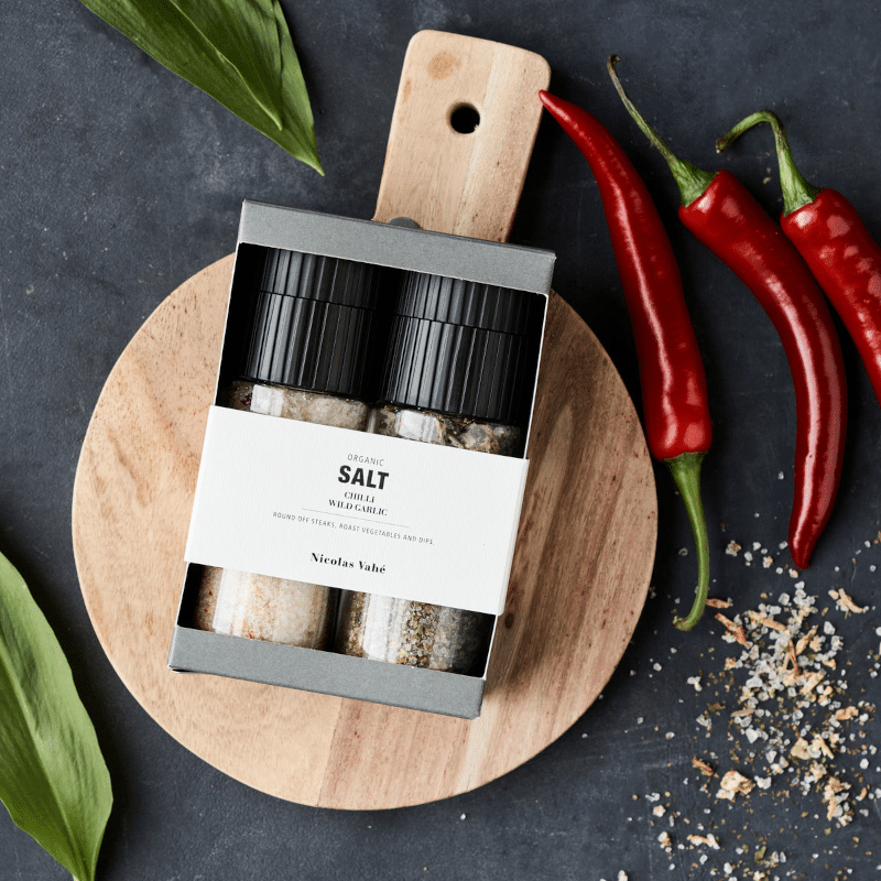 Gift Box Salt - Organic Chilli salt & Wild garlic von Nicolas Vahé