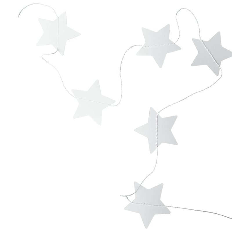 Girlande - Star white von dbkd