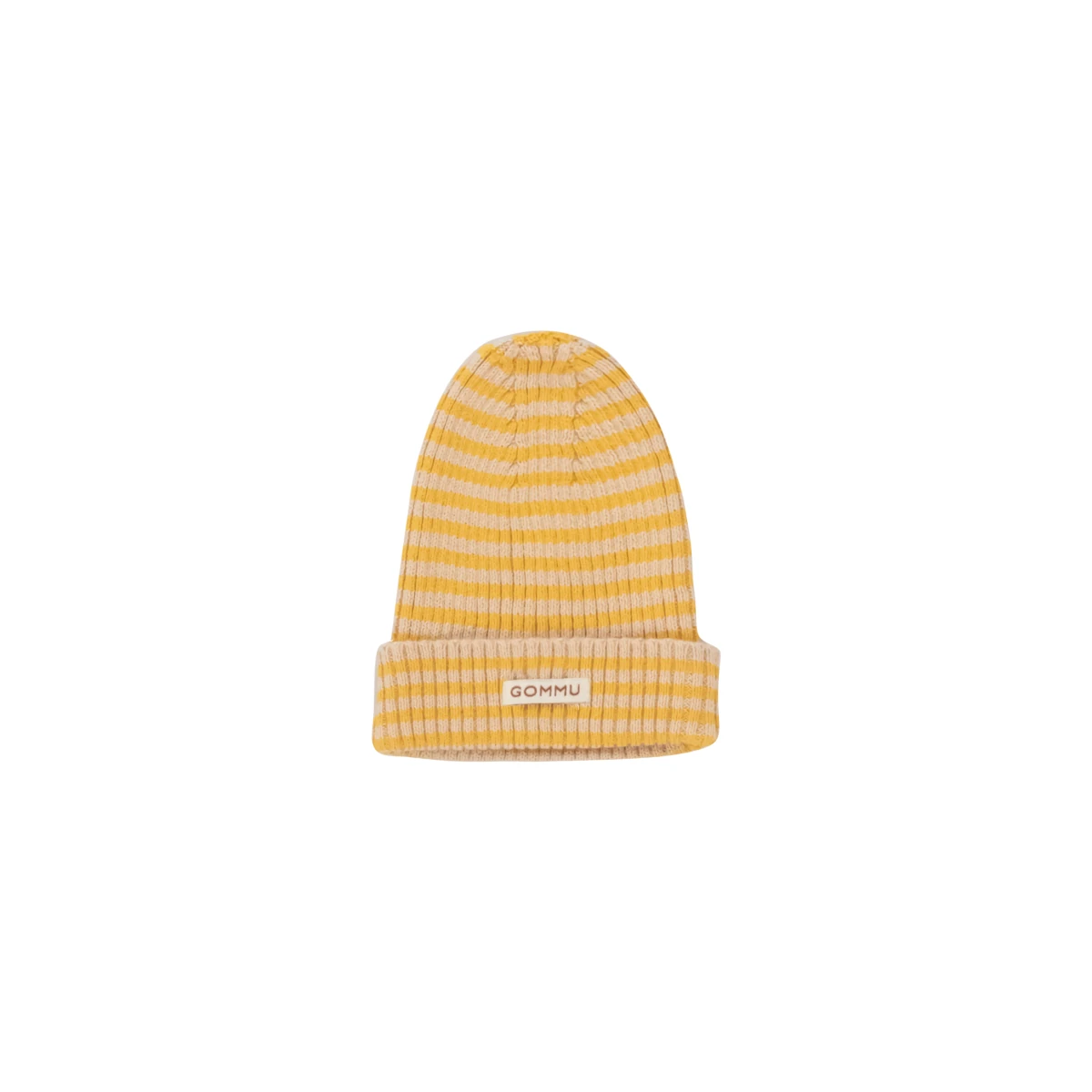 GOMMU - Beanie light cream/mustard