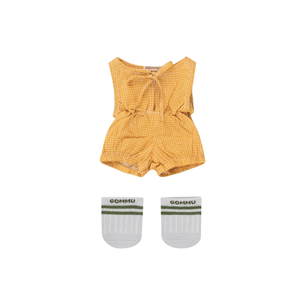 GOMMU - Look 5 Vichy sand/mustard