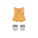 GOMMU - Look 5 Vichy sand/mustard