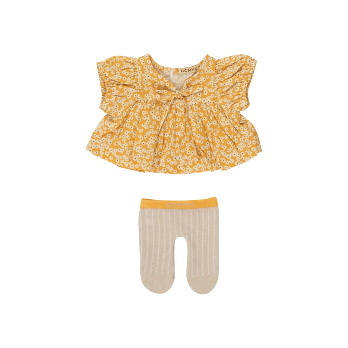 GOMMU - Look 6 Flower light cream/mustard