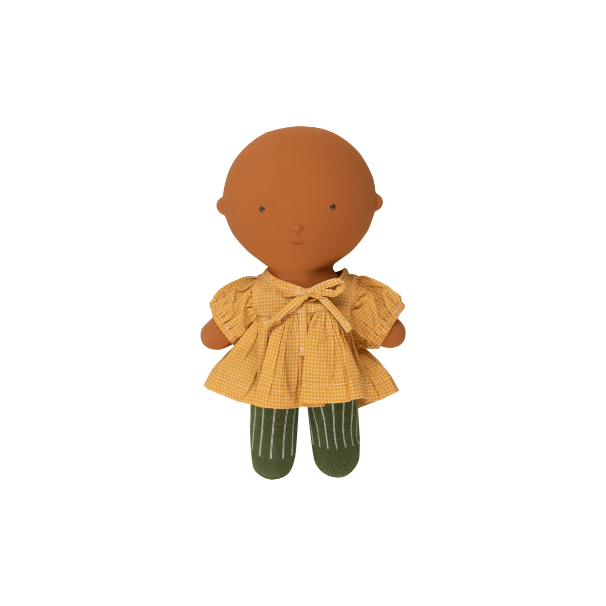 GOMMU - Look 6 Vichy sand/mustard