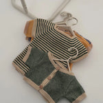 GOMMU - Onesie Long soft green/sand