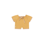 GOMMU - Onesie Short light cream/mustard