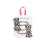 Haarspangen – Leopard Love Twisty Bow von Rockahula