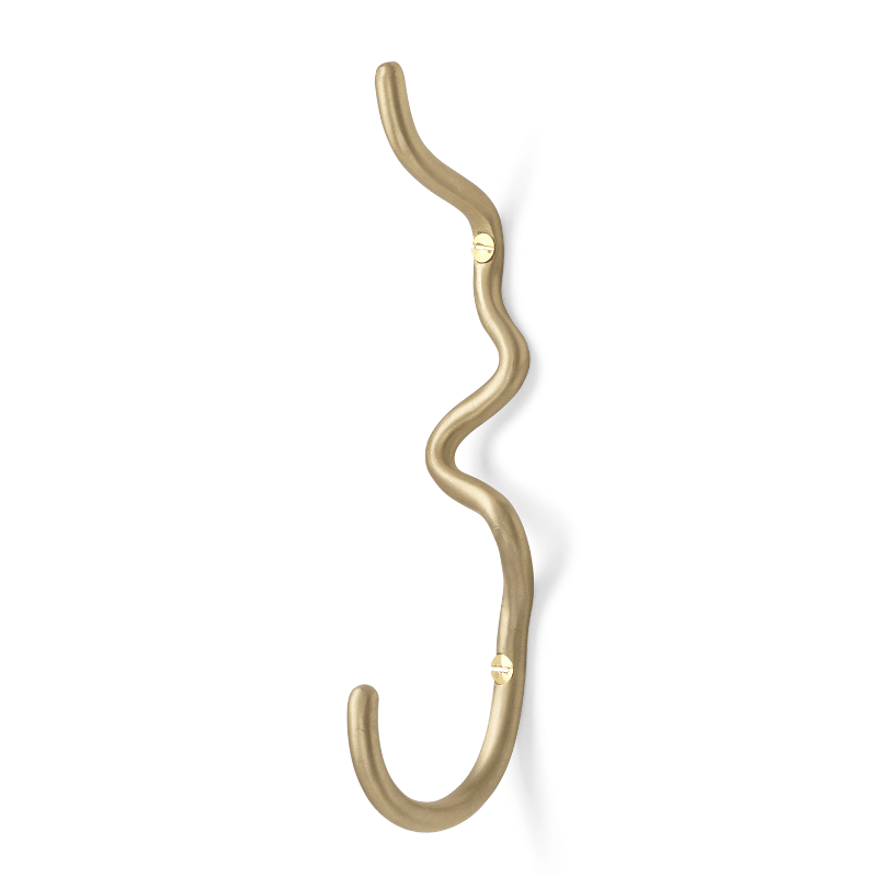 Haken - Curvature brass von Ferm Living