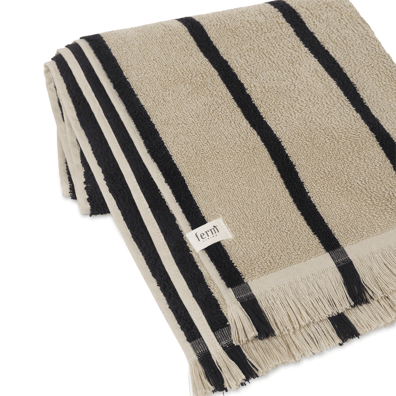 Handtuch - Alee sand/black von Ferm Living