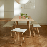 Hocker - Georg oak Linen von Skagerak