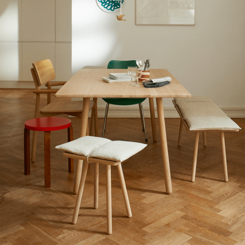 Hocker - Georg oak Linen von Skagerak