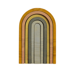 Holzspiel - Small rainbow pastel von Min Min Copenhagen