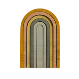 Holzspiel - Small rainbow pastel von Min Min Copenhagen