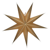 House Doctor - Paper Star 9 Point Champagne L