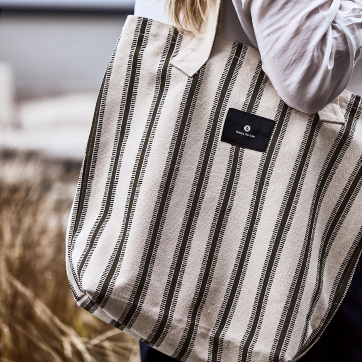 House Doctor - Tote Bag Canva off white/brown