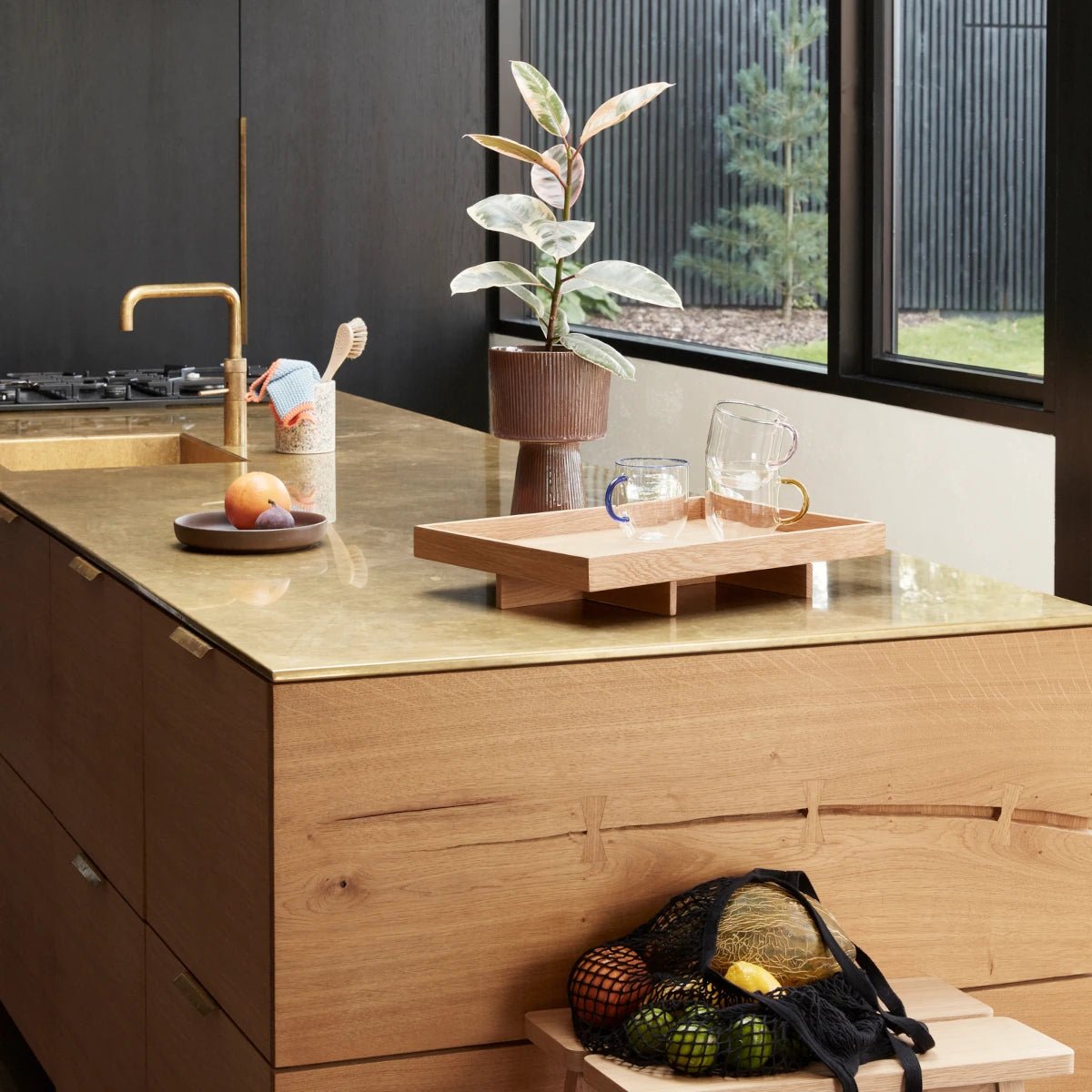 Hübsch Interior - Tablett Elevate natur

