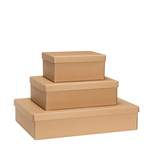 Hübsch Interior - Aufbewahrungsboxe Storeit 3er Set natur
