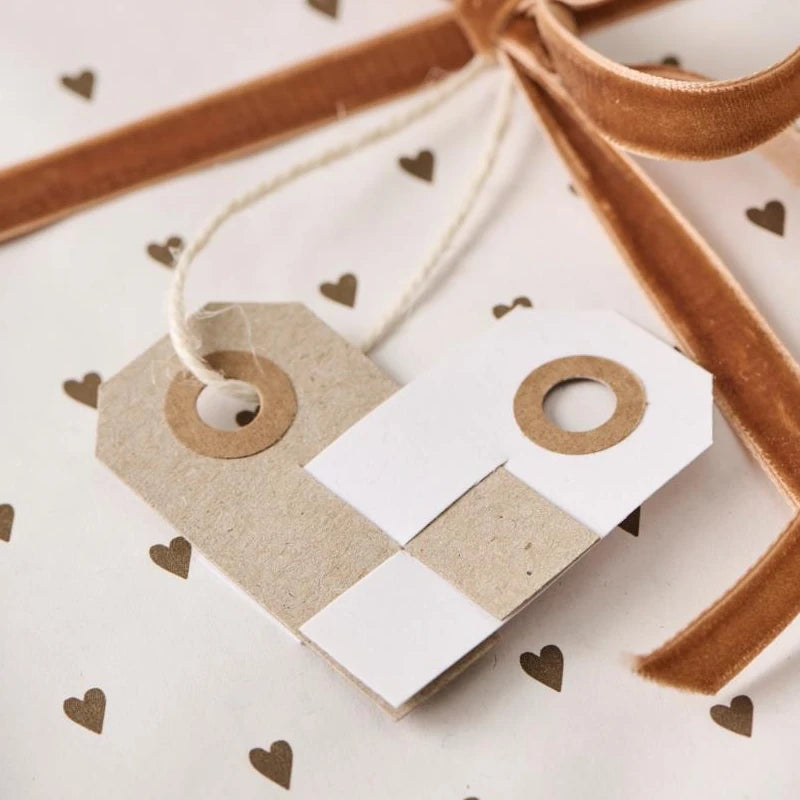 IB Laursen - Geschenkpapier Herzen braune