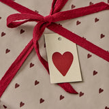 IB Laursen - Geschenkpapier Herzen rot