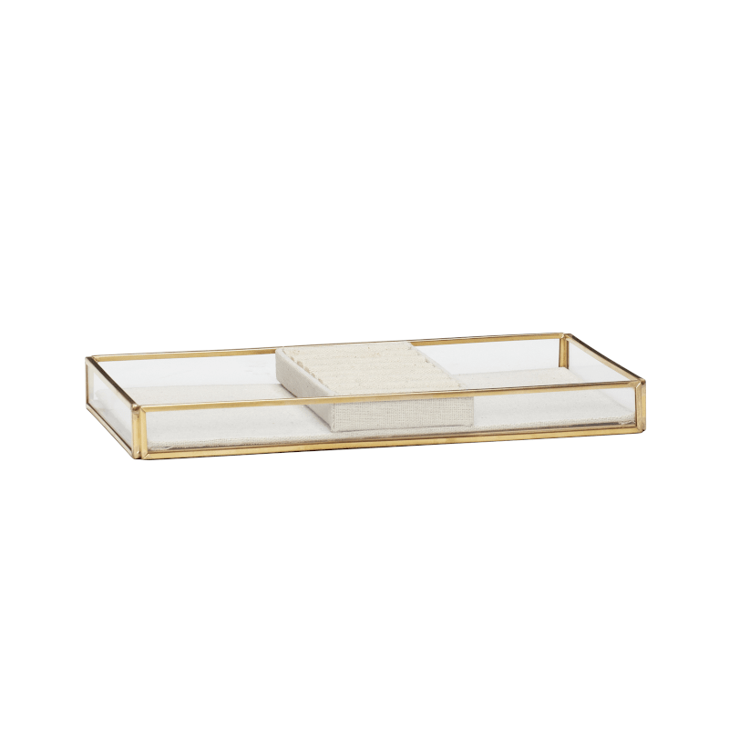 Jewellery Box - ecru/glass von Hübsch Interior