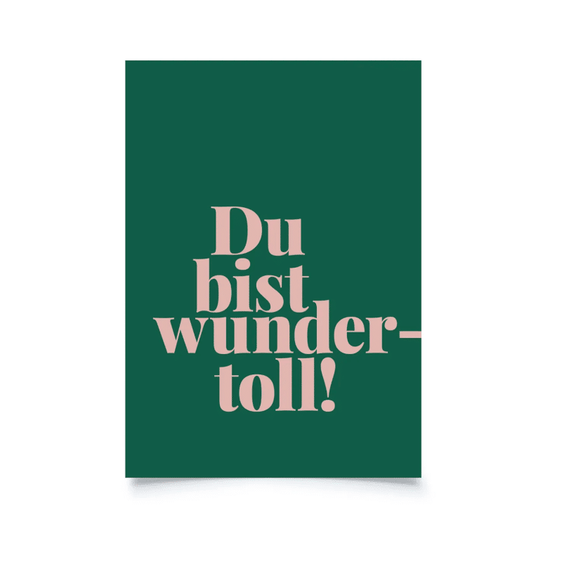 Karte - Du bist wundertoll von Tadah