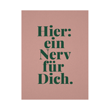 Karte - Ein Nerv für Dich von Tadah