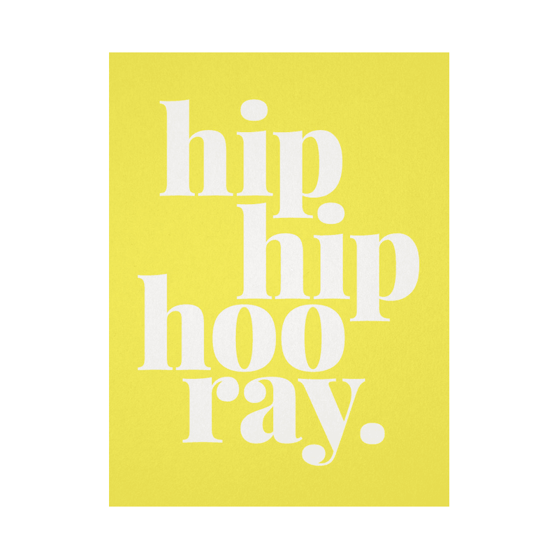 Karte - hiphip hooray von Tadah