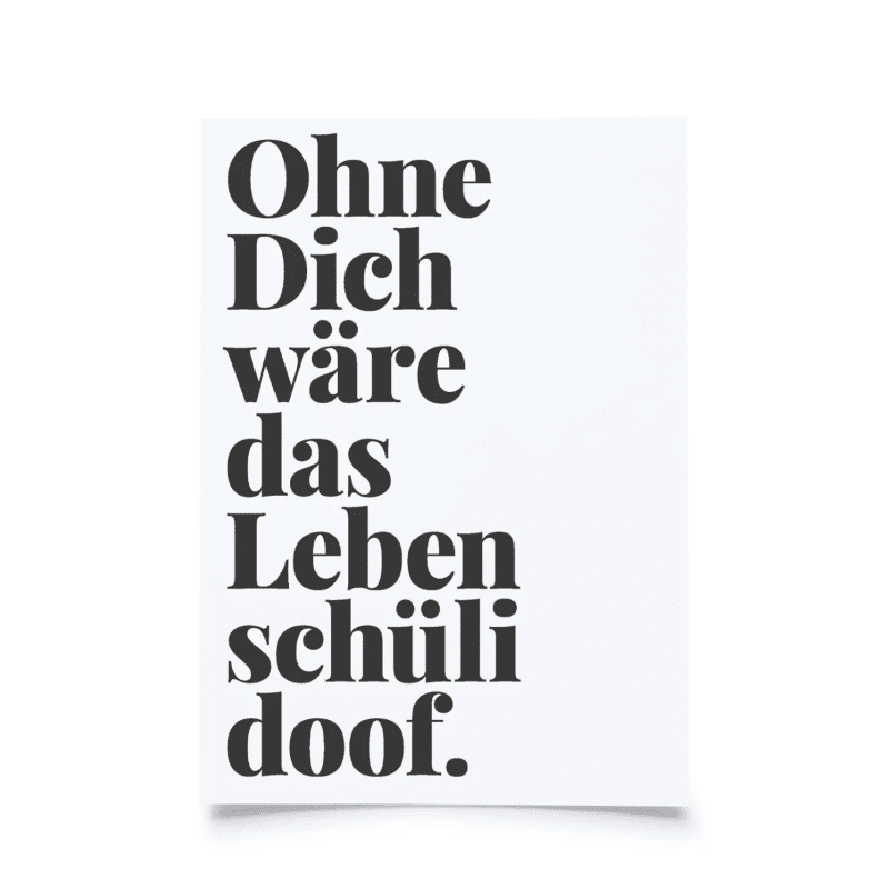 Karte - Ohne dich von Tadah