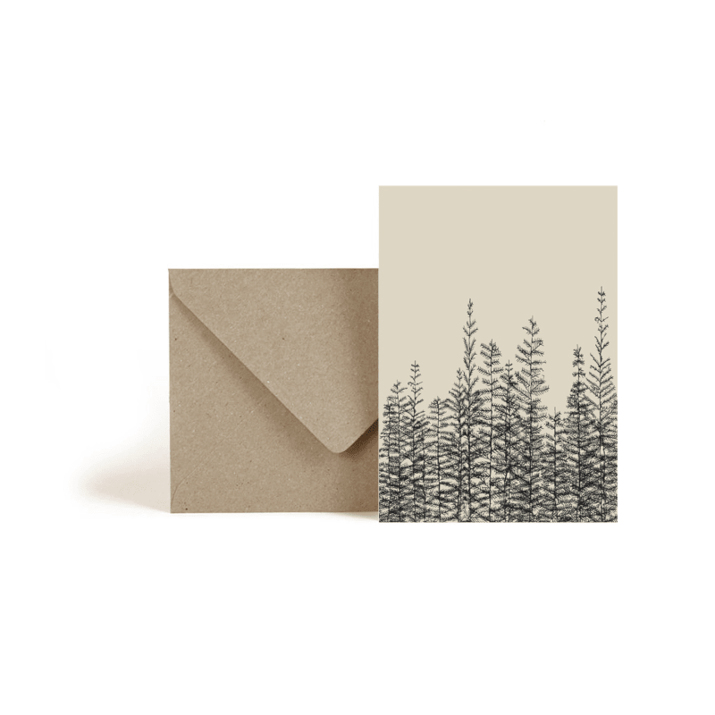 Karte - Pinetrees gathered von Ted & Tone