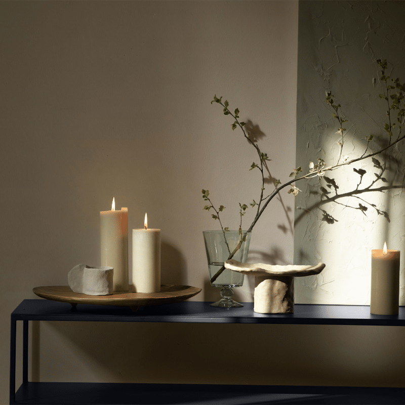 Kerze - Altar Stearin sand 15 von Tine k Home