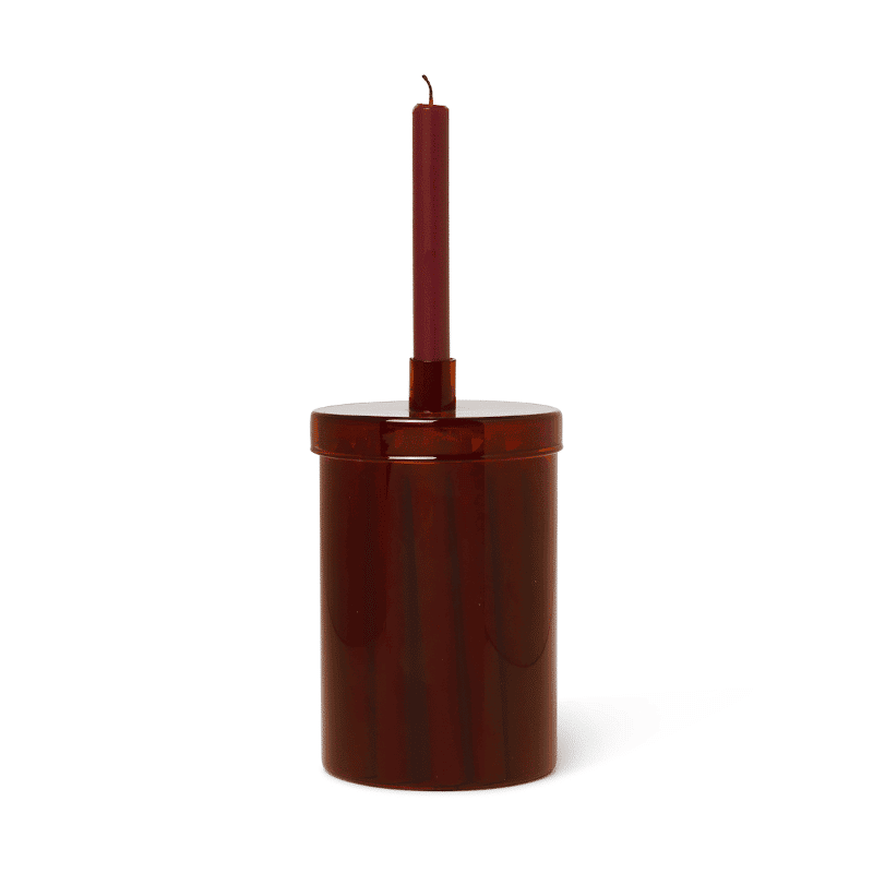 Kerzen – Countdown to Christmas dark red von Ferm Living