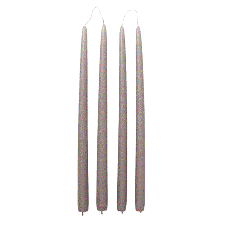 Kerzen - Getaucht linen 4er Set von Broste Copenhagen
