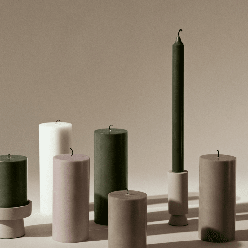 Kerzen - Grape Leaf green von Broste Copenhagen