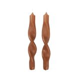 Kerzen - Twist getaucht mocca 2er Set von Broste Copenhagen