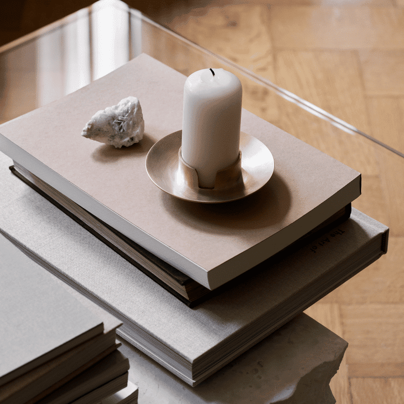 Kerzenhalter - Block Brass von Ferm Living